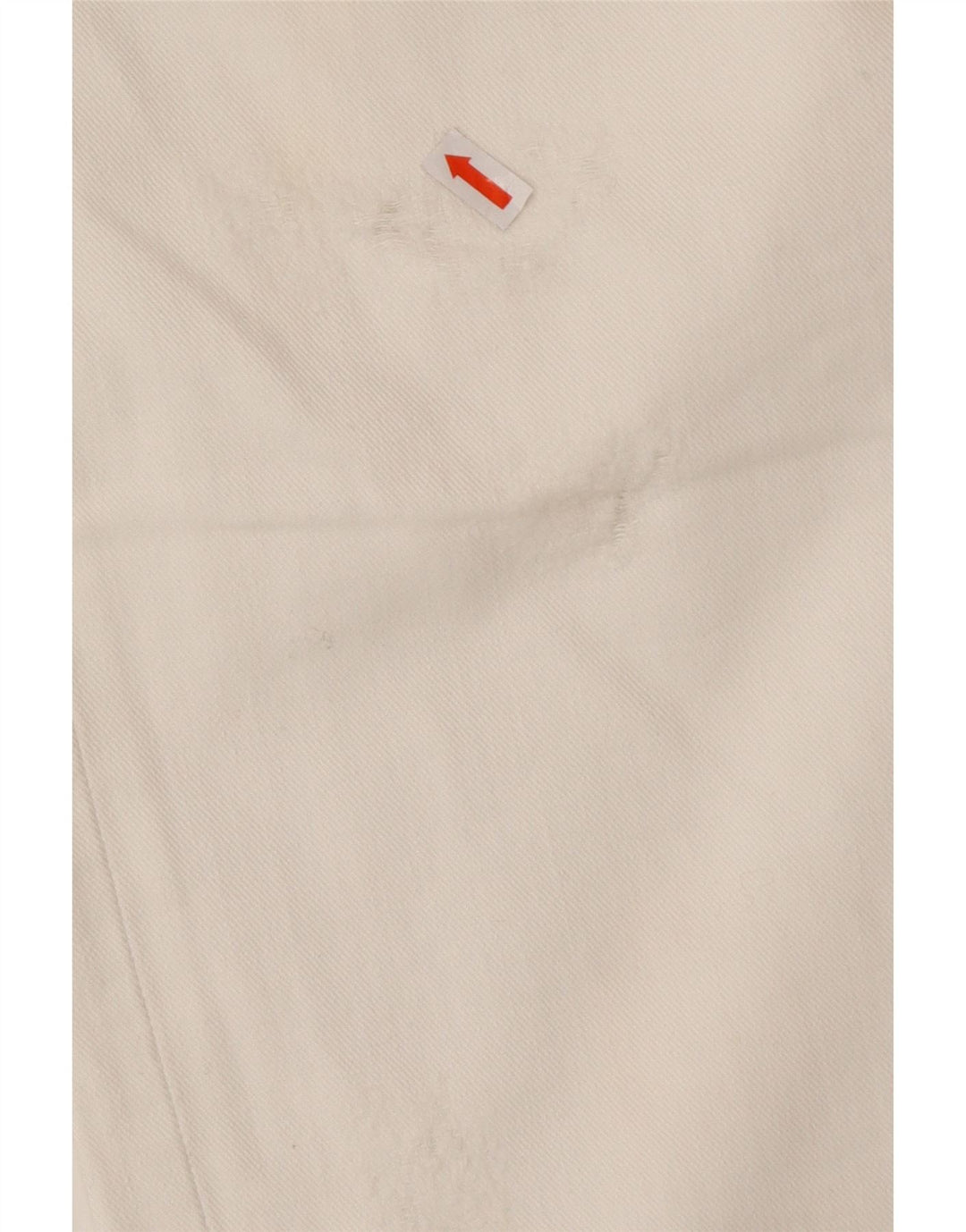 ZU ELEMENTS Blugi Drepți Distressed Femei L32 L34 Bumbac Alb