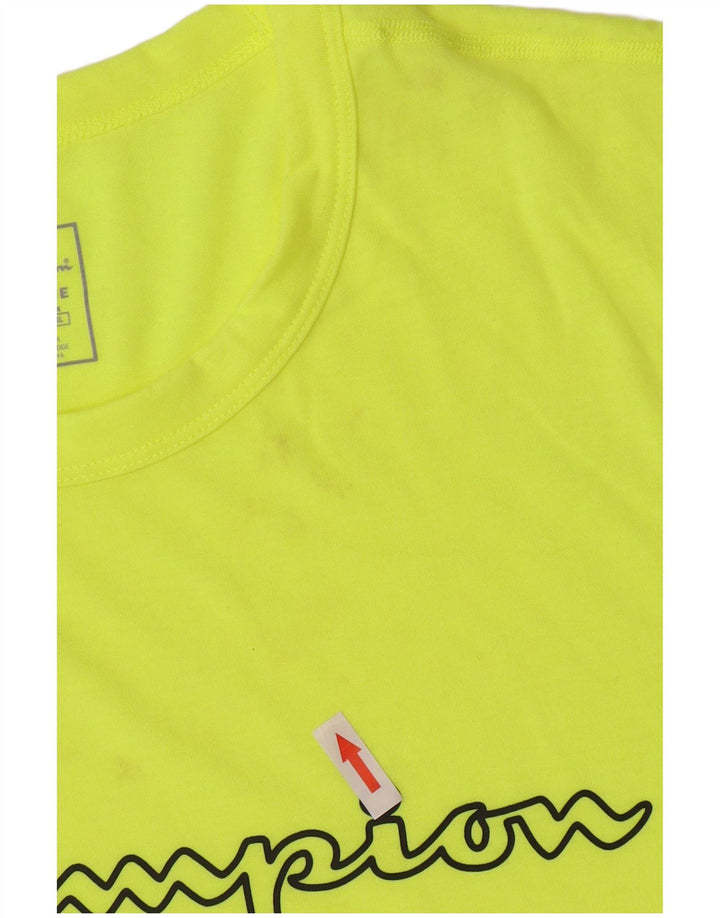 Tricou grafic pentru bărbați Champion Top 2XL poliester galben
