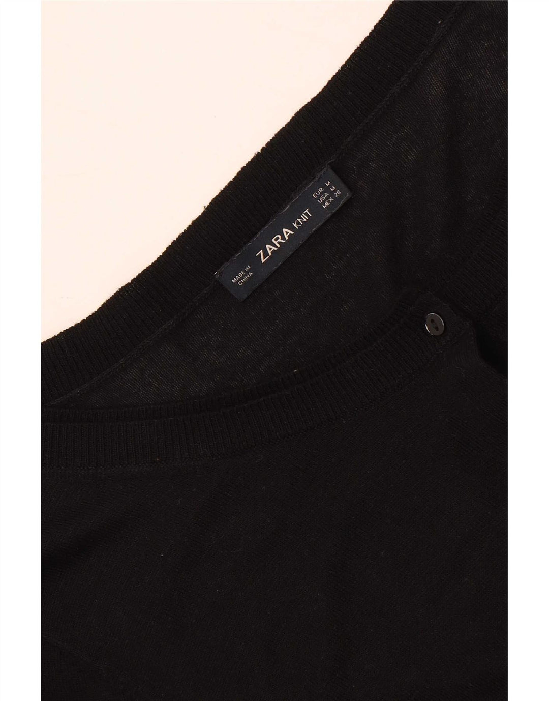 Pulover cardigan pentru femei Zara UK 12 Medium Negru