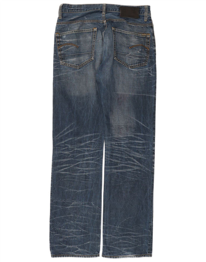 Blugi drepti pentru bărbați G-Star W32 L34 Bumbac albastru