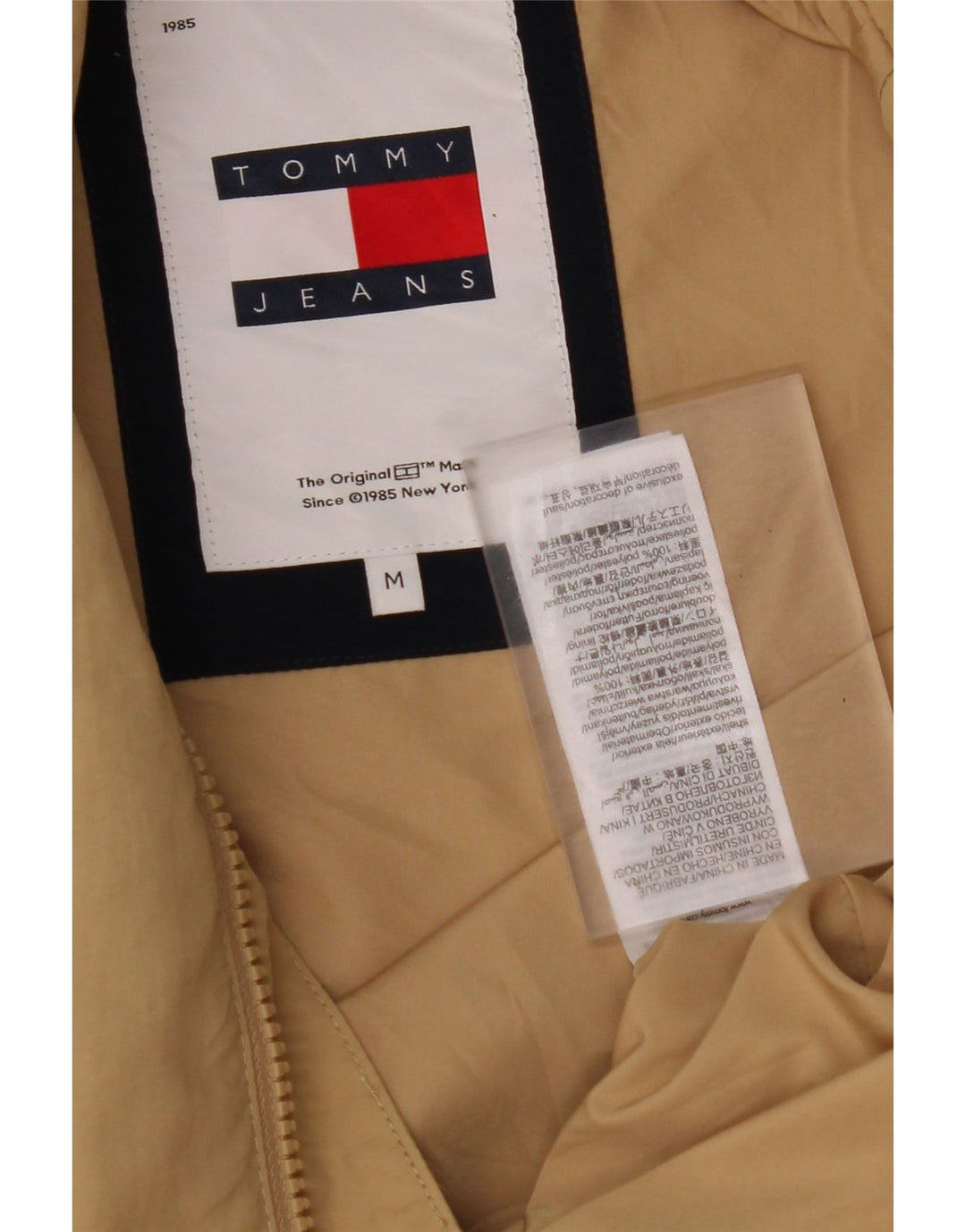 Bomber pentru bărbați TOMMY HILFIGER UK 38 Medium Bej Poliamidă