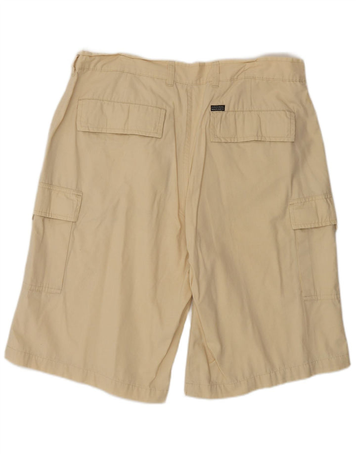 Pantaloni scurti cargo pentru femei VINTAGE W34 mare, bej, bumbac
