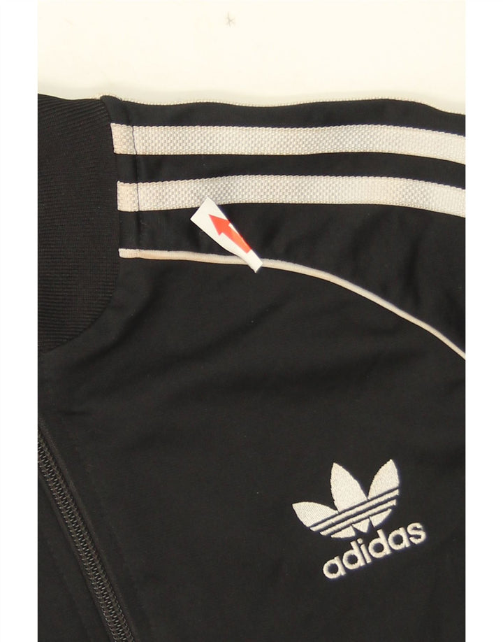 Jachetă de trening pentru băieți Adidas 11-12 ani, poliester negru