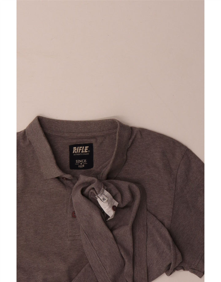 RIFLE Tricou polo pentru bărbați XL bumbac gri