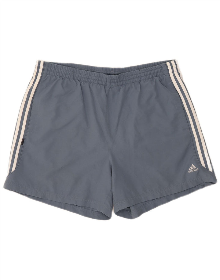 Pantaloni scurți sport pentru bărbați Adidas XL poliester albastru