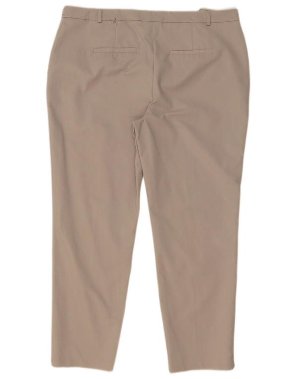 Pantaloni chino subțiri pentru femei M&Co UK 16 Large W36 L27 Bumbac gri