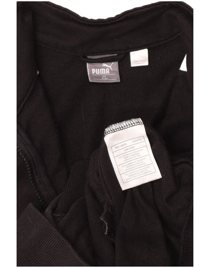 Jachetă de trening Puma pentru băieți, 7-8 ani, bumbac color bloc negru mic