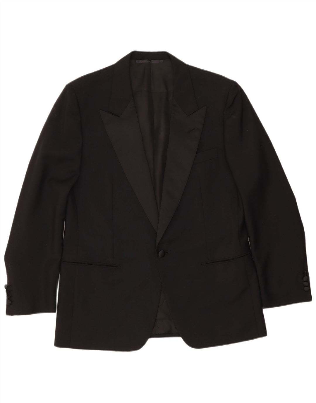 Jachetă Gemelli pentru bărbați cu 1 nasture, UK 42 XL, lână neagră