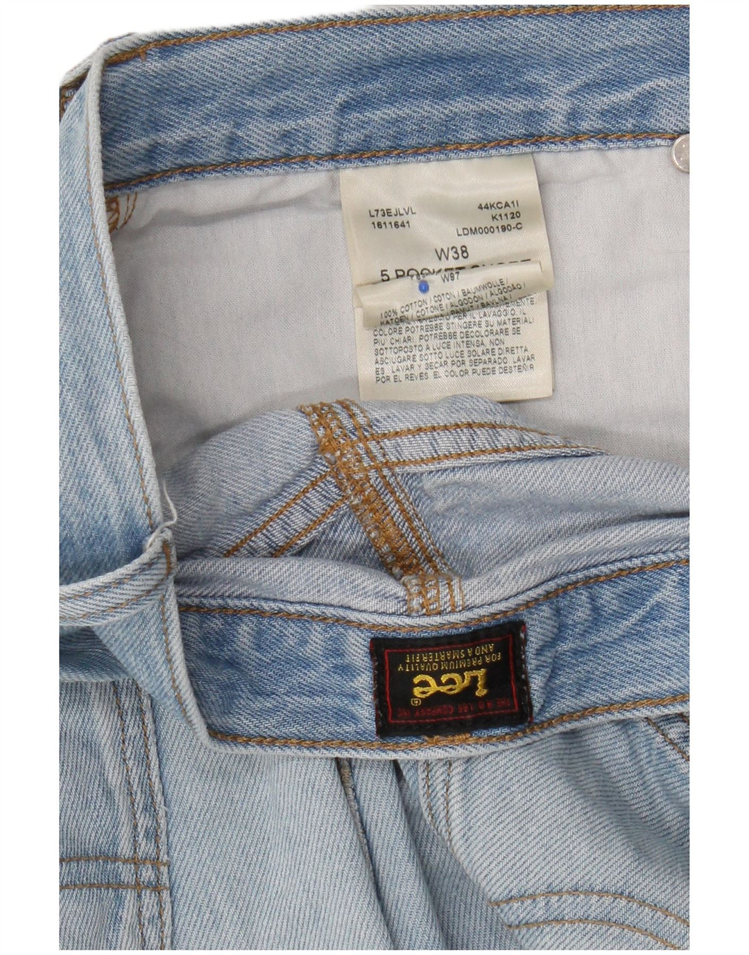 Pantaloni scurți din blugi pentru bărbați Lee W38 XL, bumbac albastru