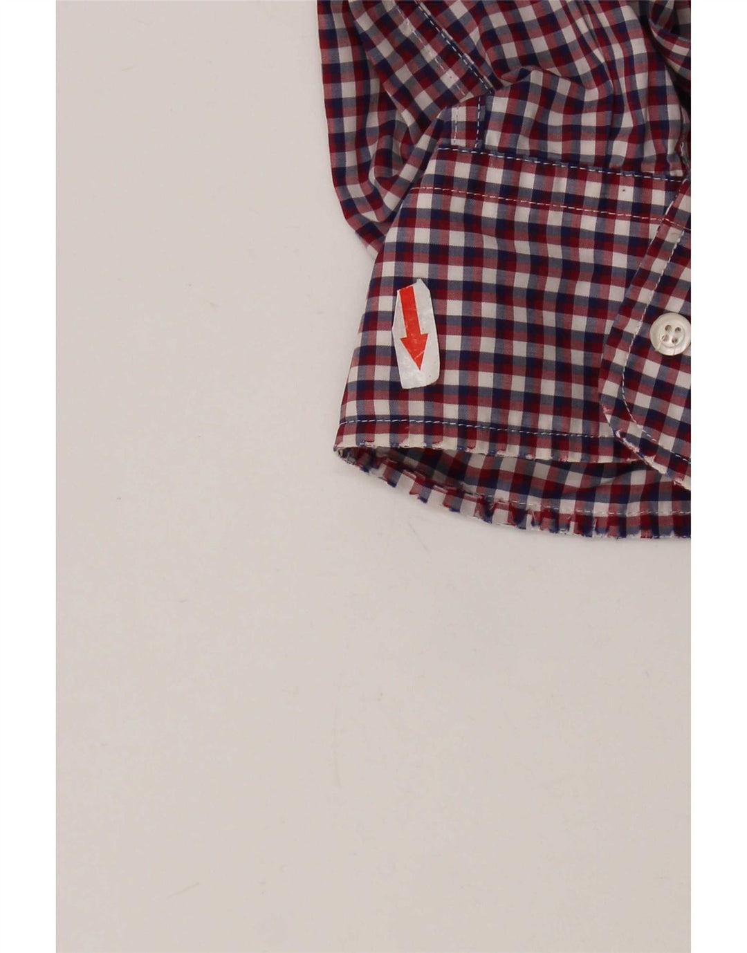 Cămașă Aspesi Bărbați Mărimea 41 16 Mare Bumbac Gingham Roșu
