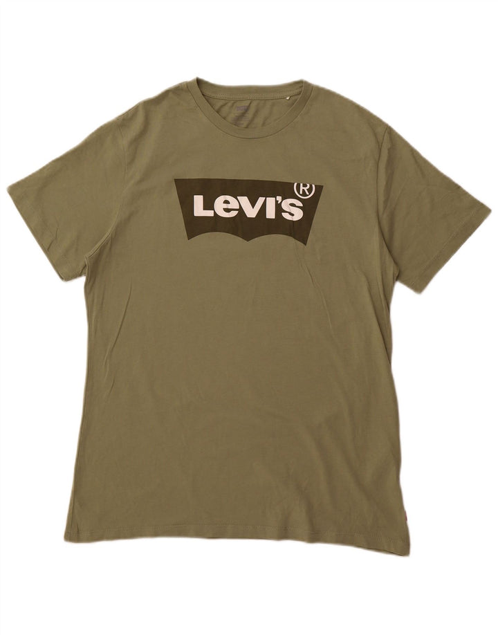 Tricou grafic Levi's pentru bărbați Top Medium Khaki Bumbac