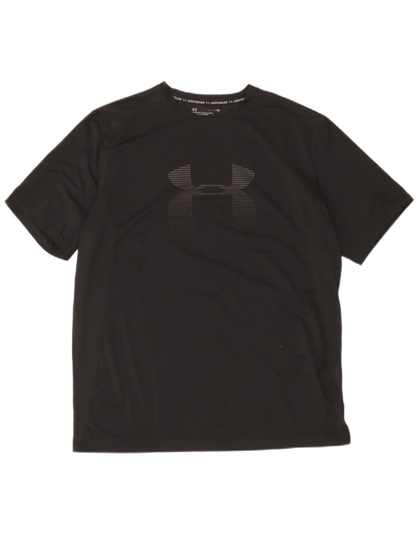 Tricou grafic Under Armour pentru bărbați Heat Gear Top XL poliester negru
