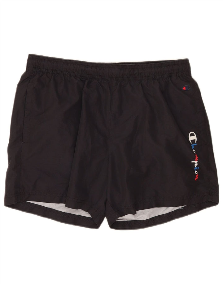 Pantaloni scurți de înot grafic pentru bărbați Champion Mic negru