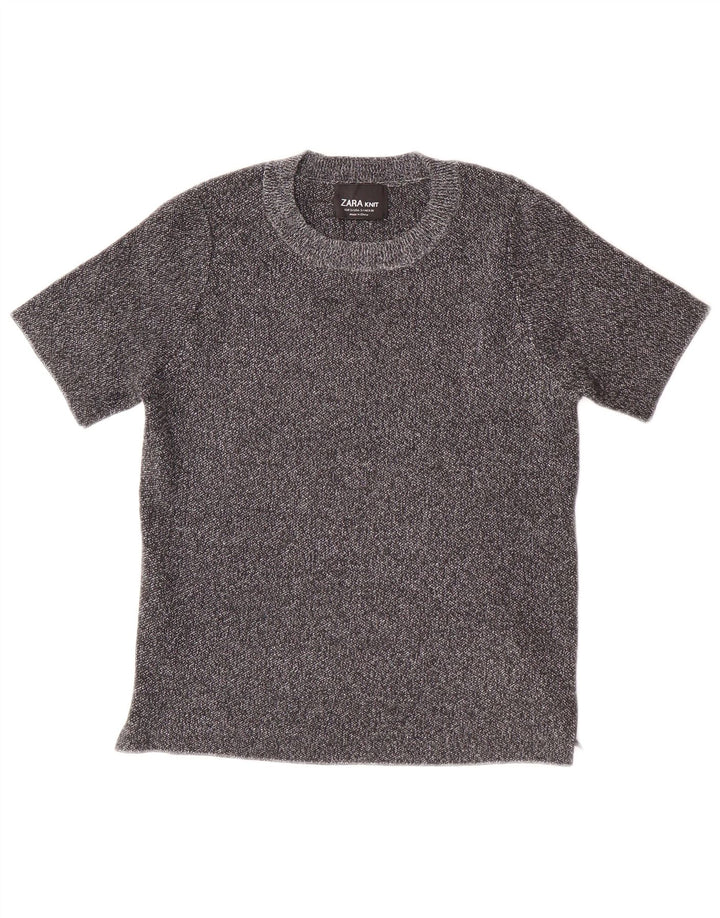 Top tricou ZARA pentru femei UK 8 Small Gri