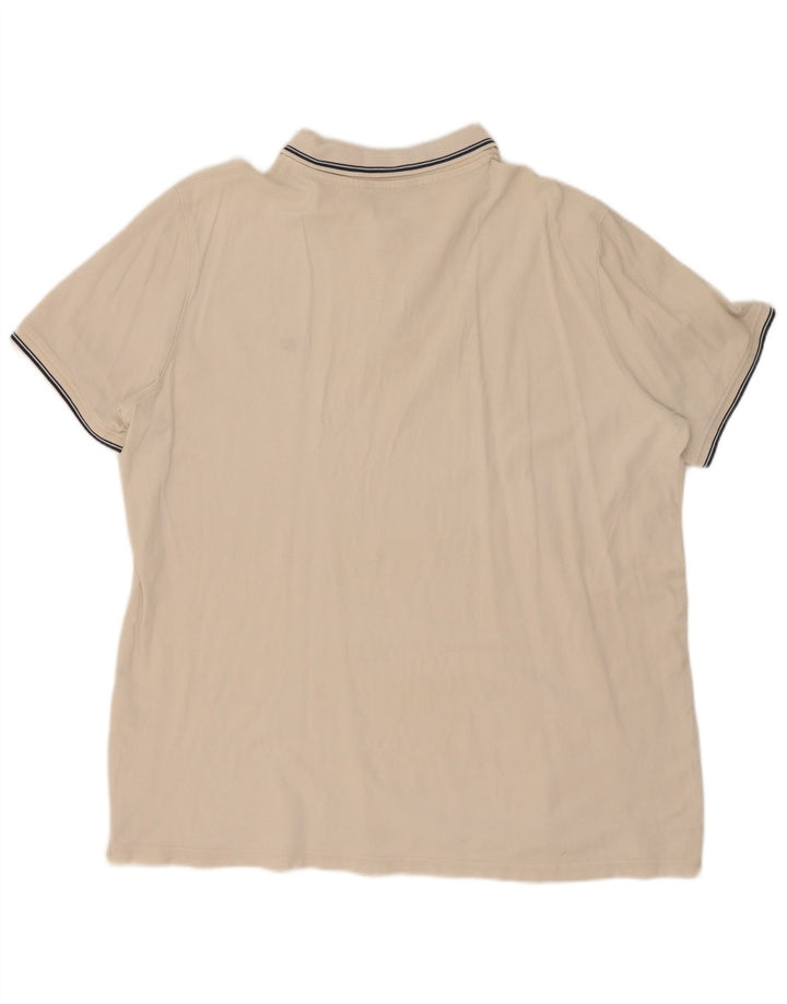 Cămașă polo Carrera pentru bărbați, bumbac cu dungi albe 2XL