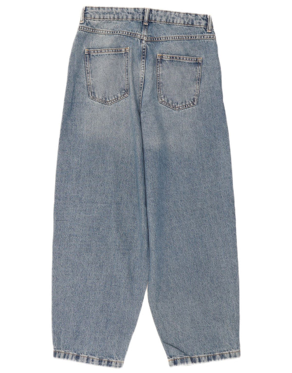 Blugi largi pentru fete Marks & Spencer 12-13 ani L30 L27 Bumbac albastru