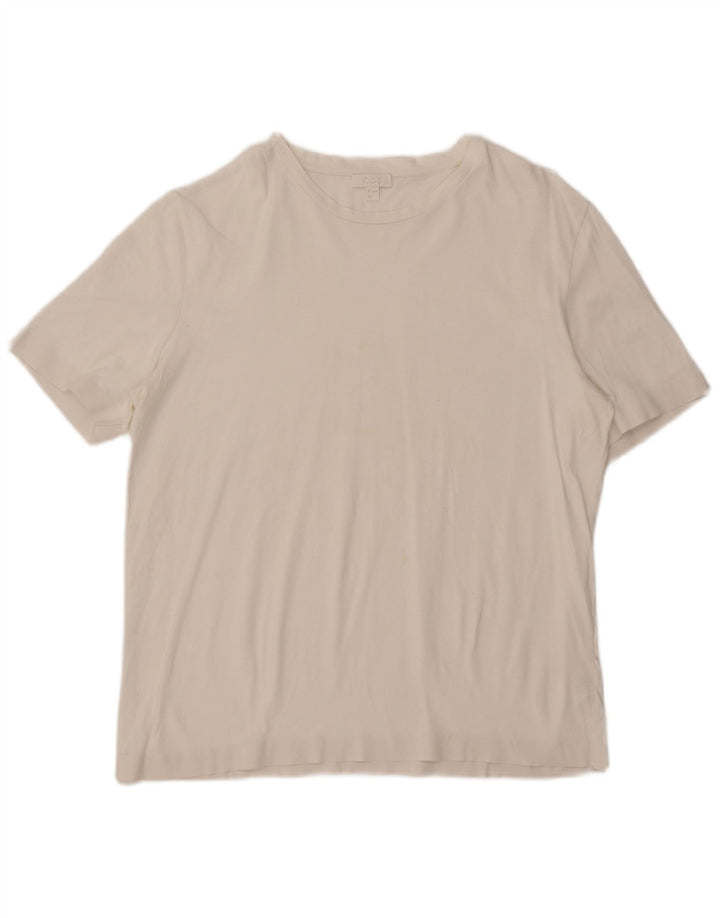 COS Tricou pentru bărbați Top mare din bumbac alb