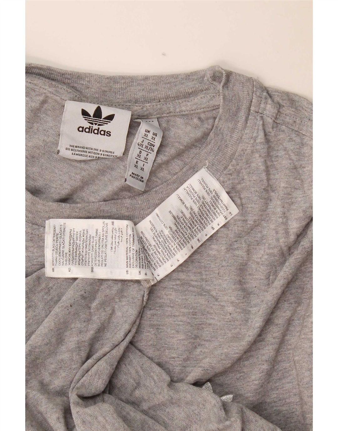 Tricou pentru bărbați Adidas Top XL bumbac gri