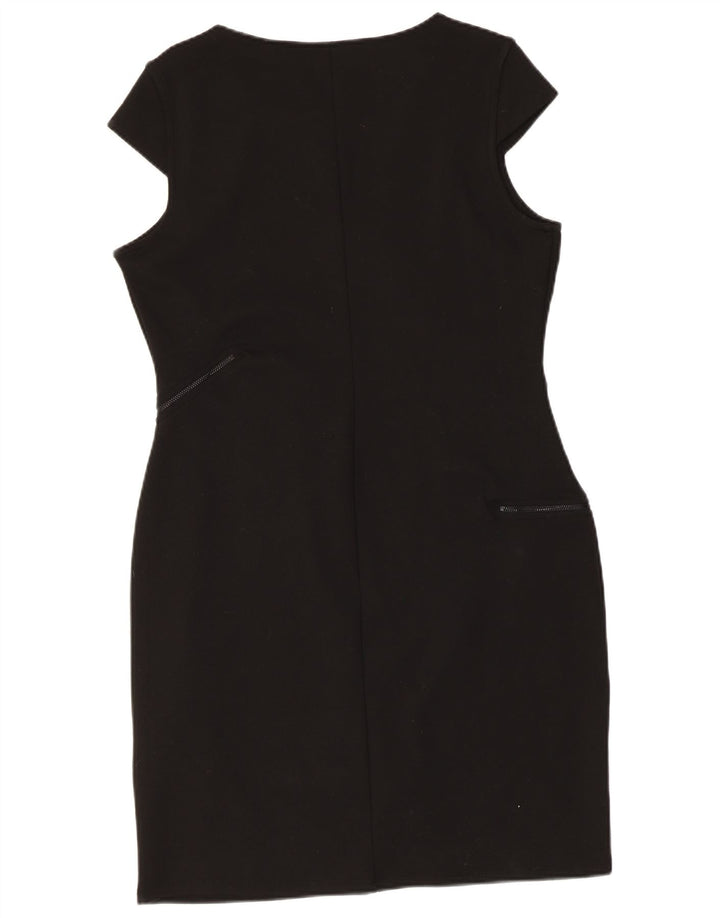 Rochie Desigual pentru femei, cu teacă cu grafică, UK 18 XL, poliester geometric negru