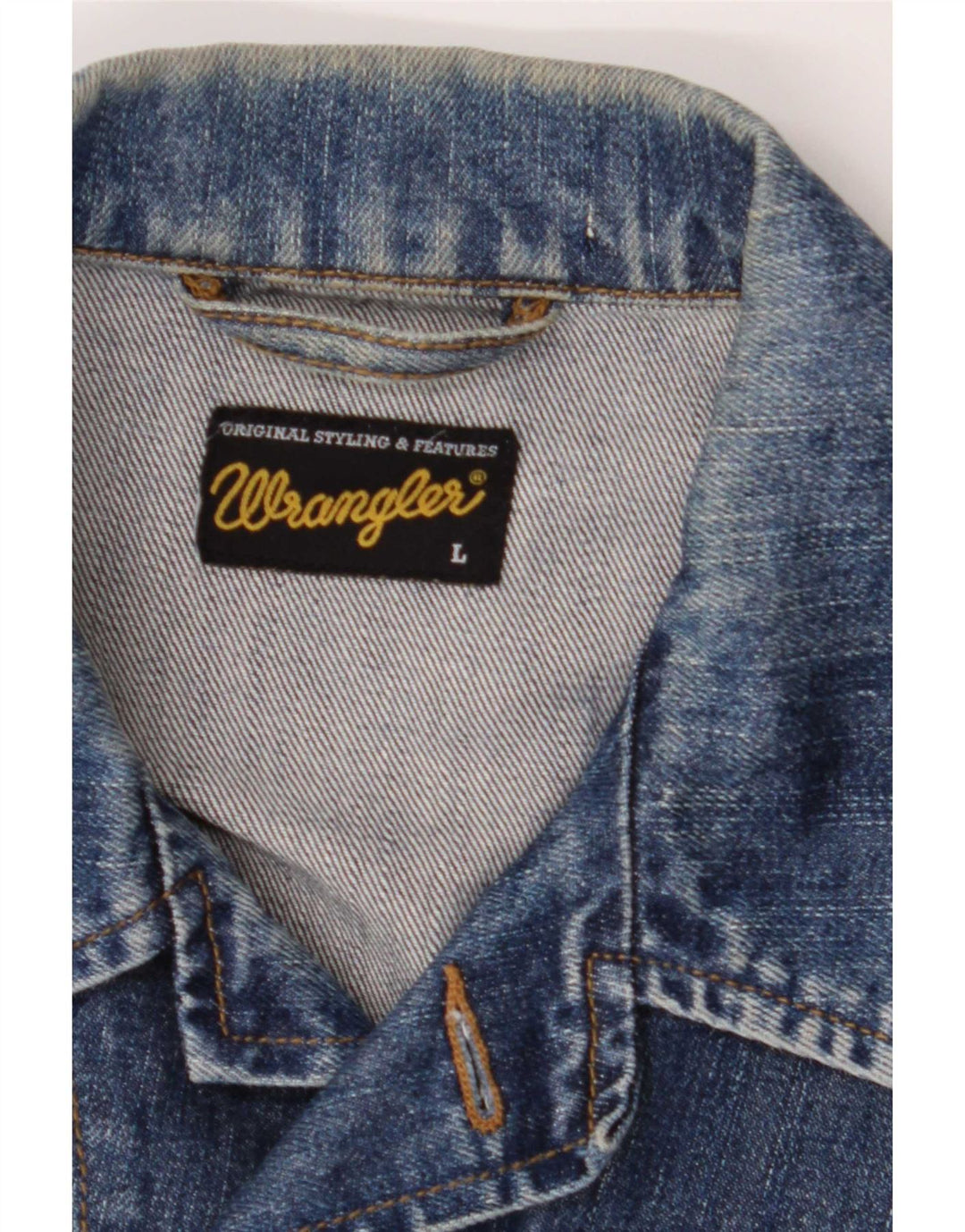 Jachetă de blugi pentru bărbați Wrangler UK 40, mare, albastru, bumbac
