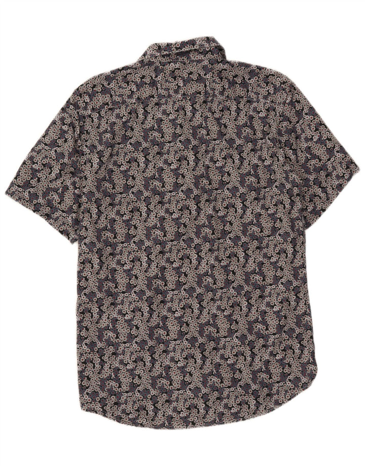 Cămașă cu mânecă scurtă pentru bărbați BENETTON, bumbac floral multicolor mediu