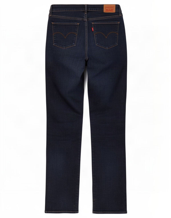 Blugi drepti pentru femei Levi's 714 W30 L32 bleumarin