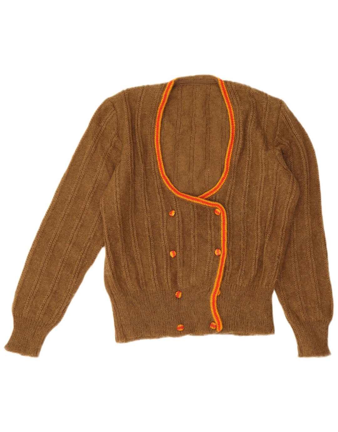 Pulover Cardigan Vintage pentru Damă UK 14 Medium Bej