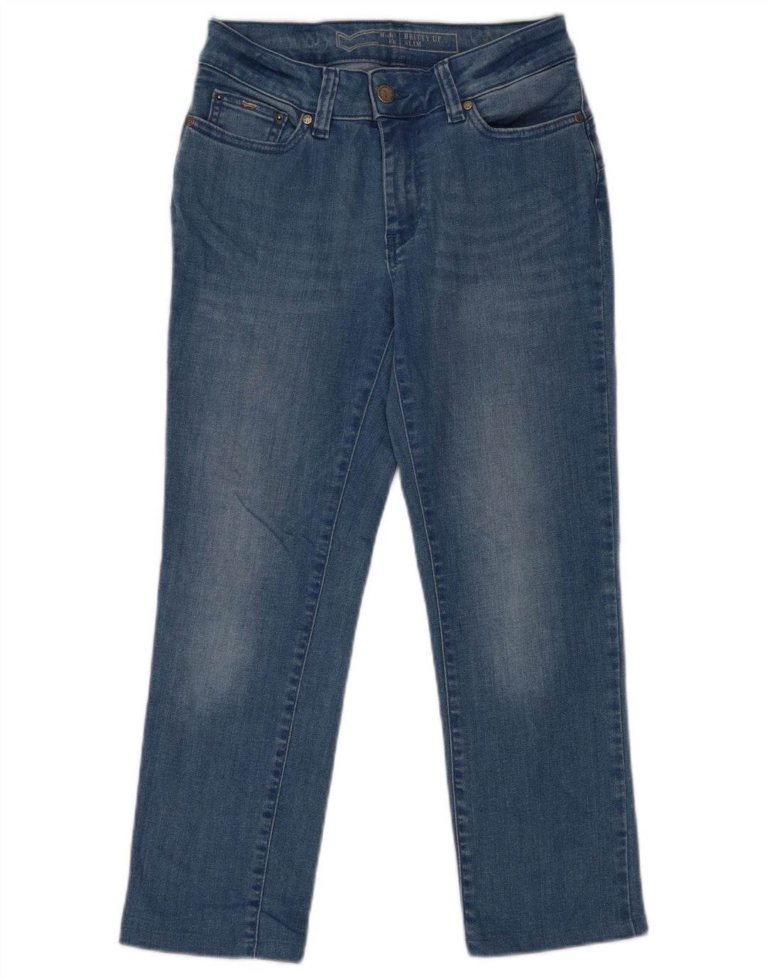 Blugi Britty Crop Slim pentru femei Gas W25 L23 Bumbac albastru