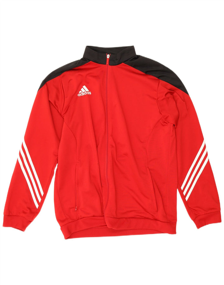 Jachetă de trening pentru bărbați Adidas, XL, roșu, poliester color bloc