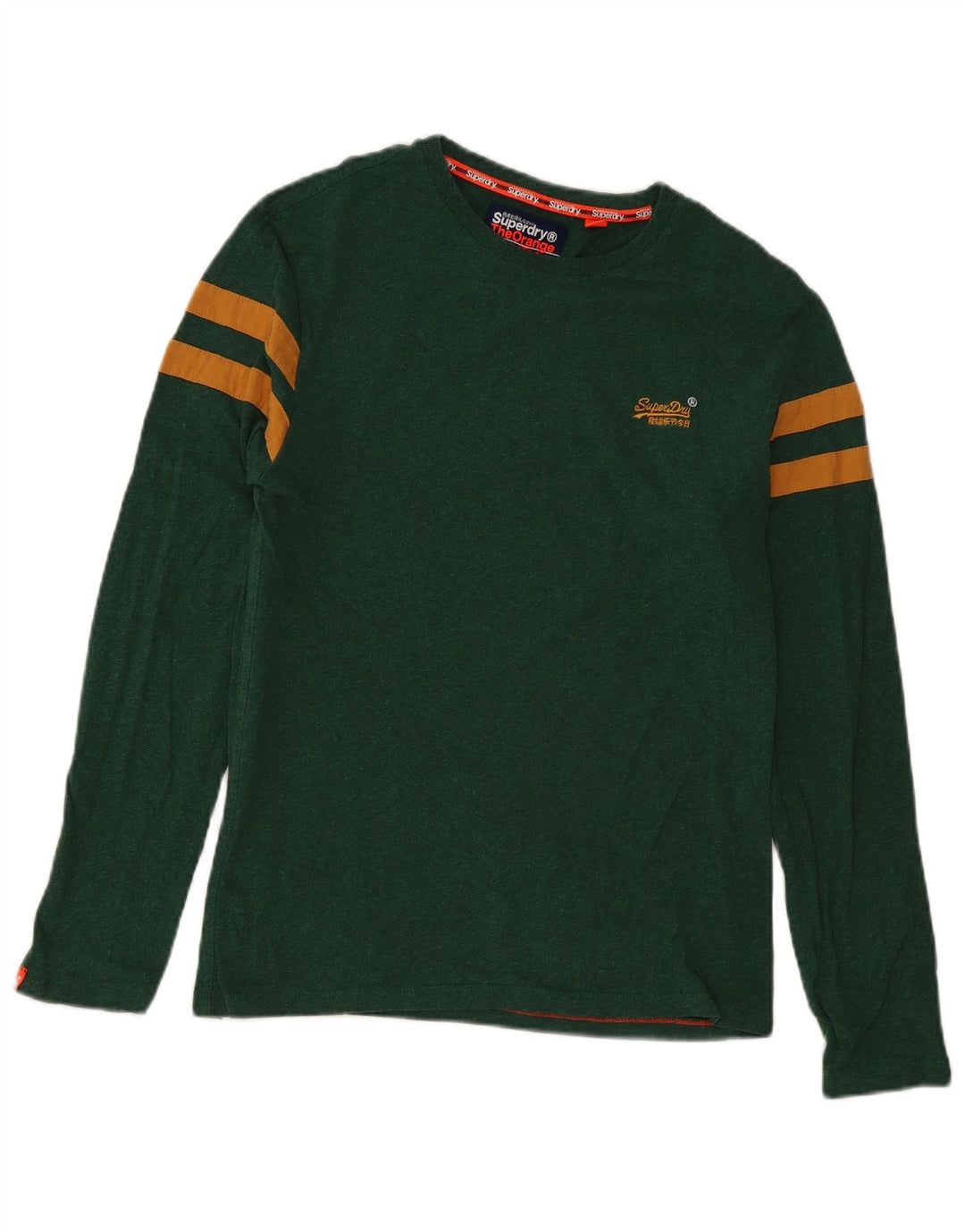 Top pentru bărbați Superdry cu mânecă lungă, verde mare