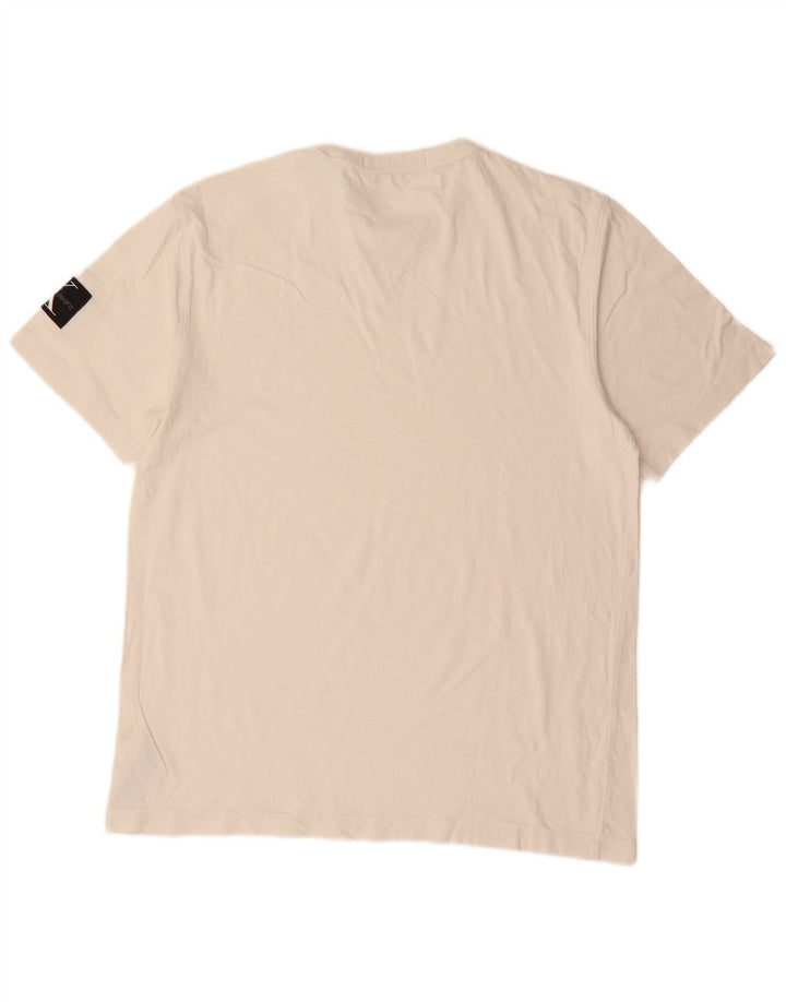 CALVIN KLEIN JEANS Tricou pentru bărbați Top mare din bumbac alb