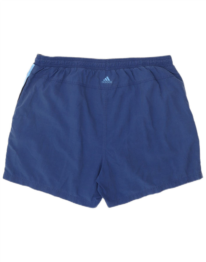 Pantaloni scurți sport grafic ADIDAS pentru bărbați 2XL, albastru, poliamidă color bloc