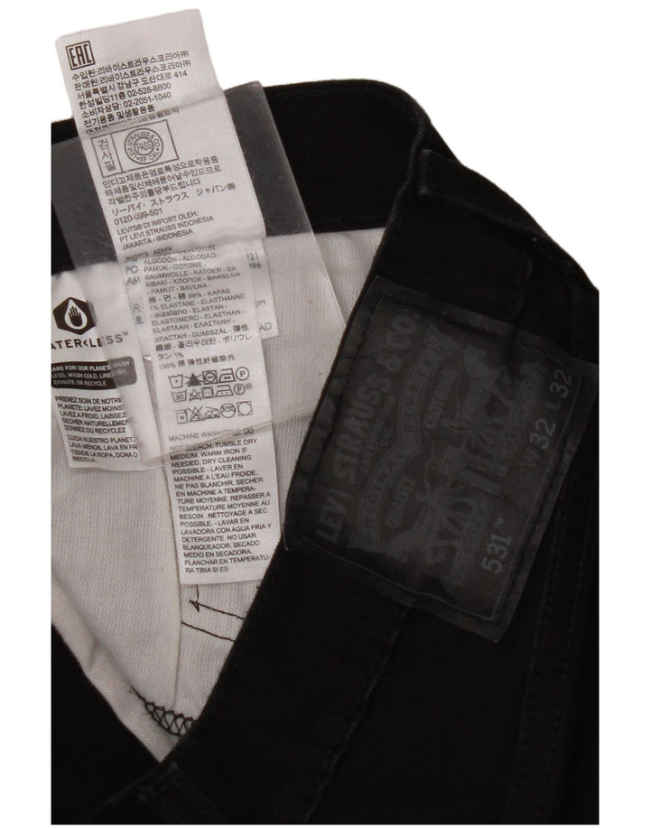 Blugi slim 531 pentru bărbați LEVI'S W32 L32 bumbac negru