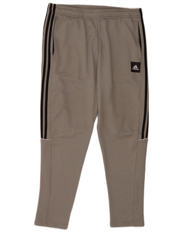 Pantaloni de trening Adidas pentru bărbați, mari, gri, poliester