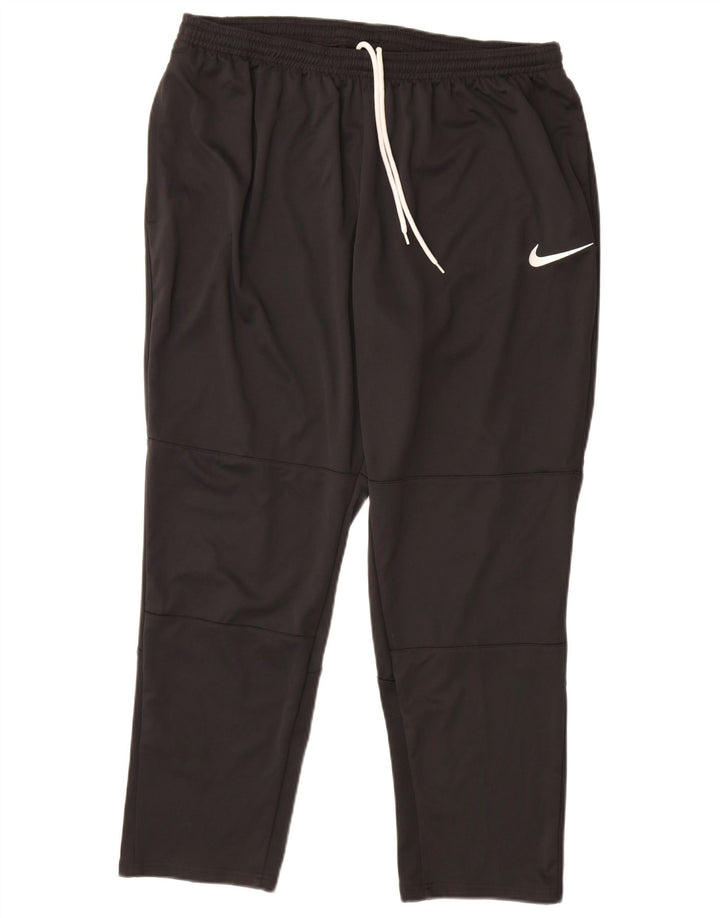 Pantaloni de trening NIKE Dri Fit pentru bărbați, poliester negru 2XL