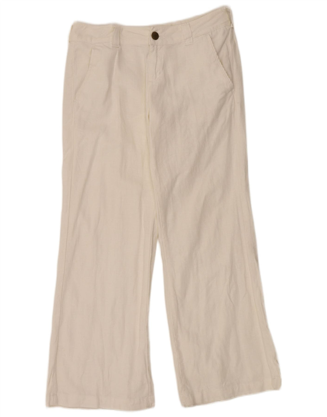 LEE Womens Bristol Bootcut Casual Trousers W29 L33 White Cotton