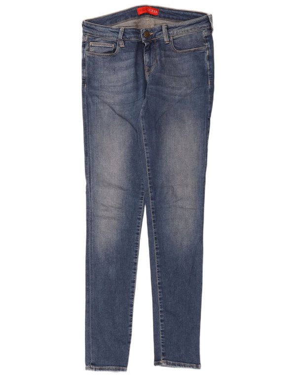 Blugi skinny pentru femei Guess W27 L30 bumbac albastru