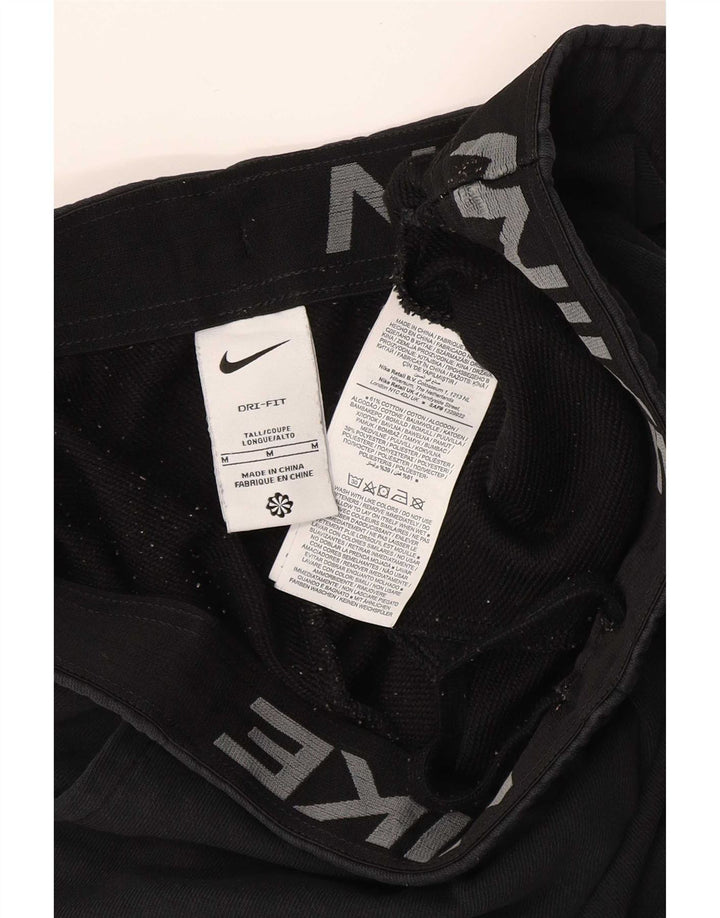Pantaloni de trening Nike pentru bărbați Dri Fit Pantaloni de jogging, bumbac mediu negru