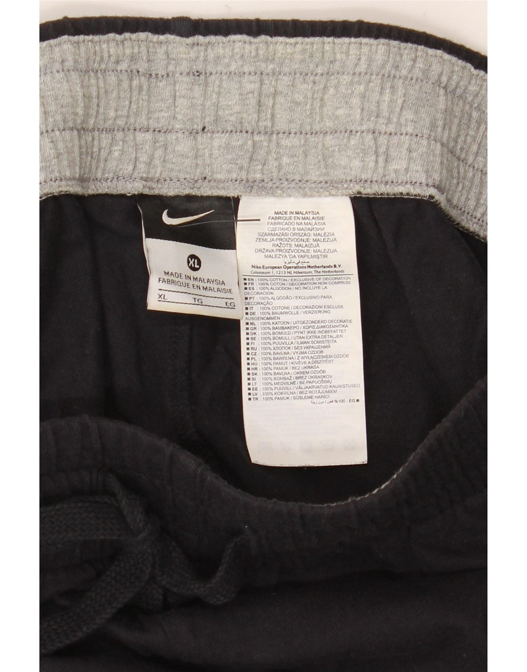 Pantaloni scurți sport Nike pentru bărbați XL, bumbac negru