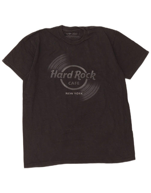 Tricou grafic Hard Rock New York pentru bărbați Top mare, negru, bumbac, clasic