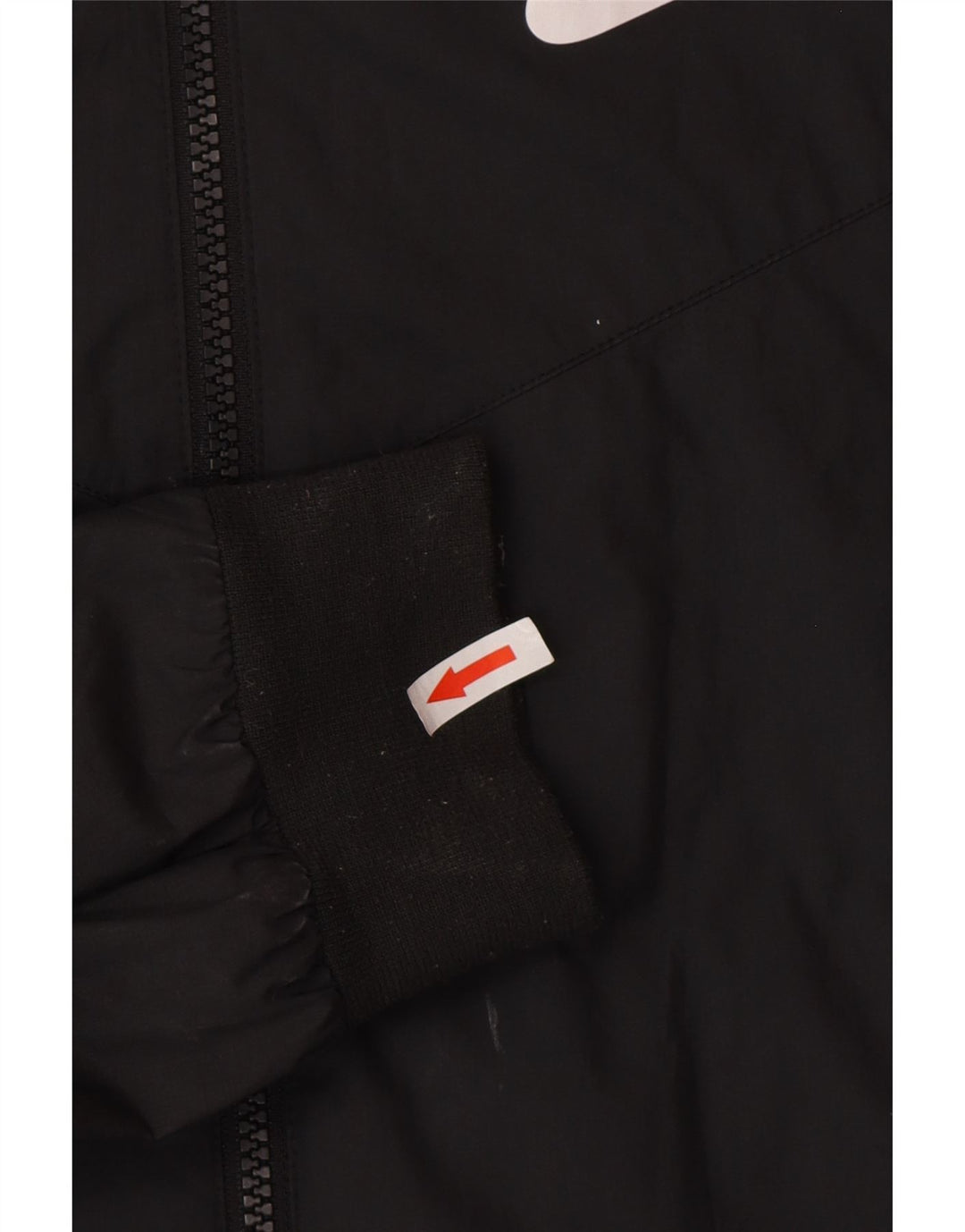 Jachetă de ploaie cu glugă pentru bărbați Nike UK 36 Poliester negru mic