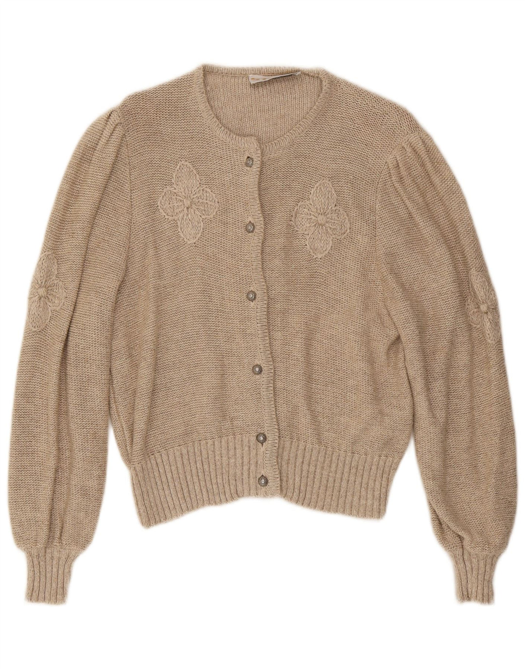 Pulover cardigan pentru femei Stapf UK 12 Medium Bej Floral
