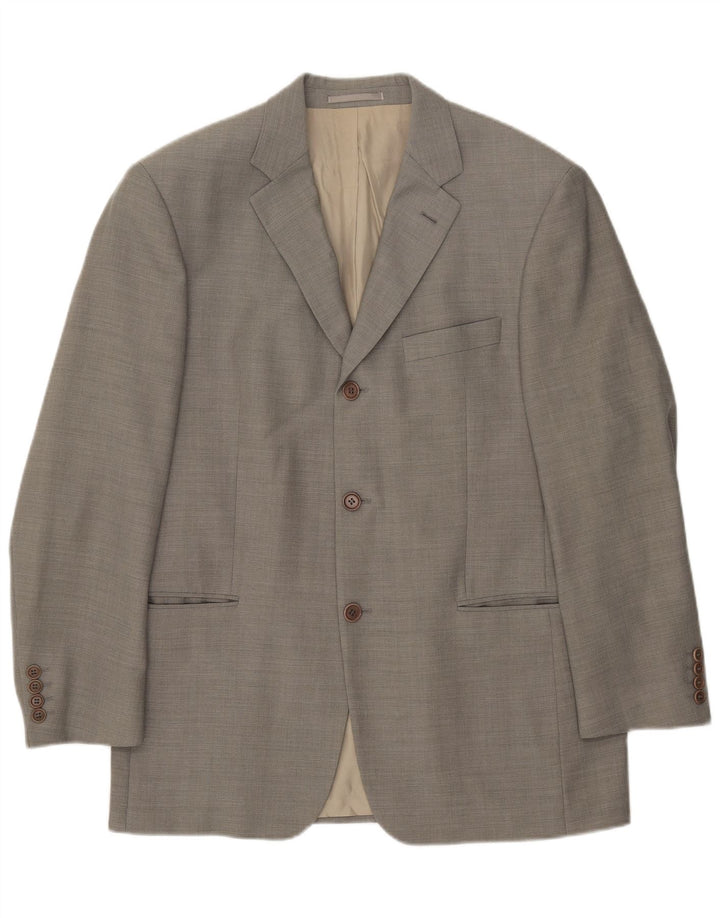 Blazer pentru bărbați Hugo Boss cu 3 nasturi EU 50 Lână mare, gri