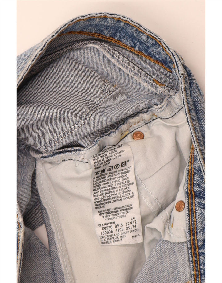 Pantaloni scurți Levi's 570 Denim W32 Large Blue Bumbac