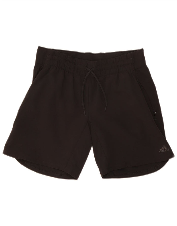 Pantaloni scurți sport Climalite Adidas pentru femei UK 10 Poliester negru mic