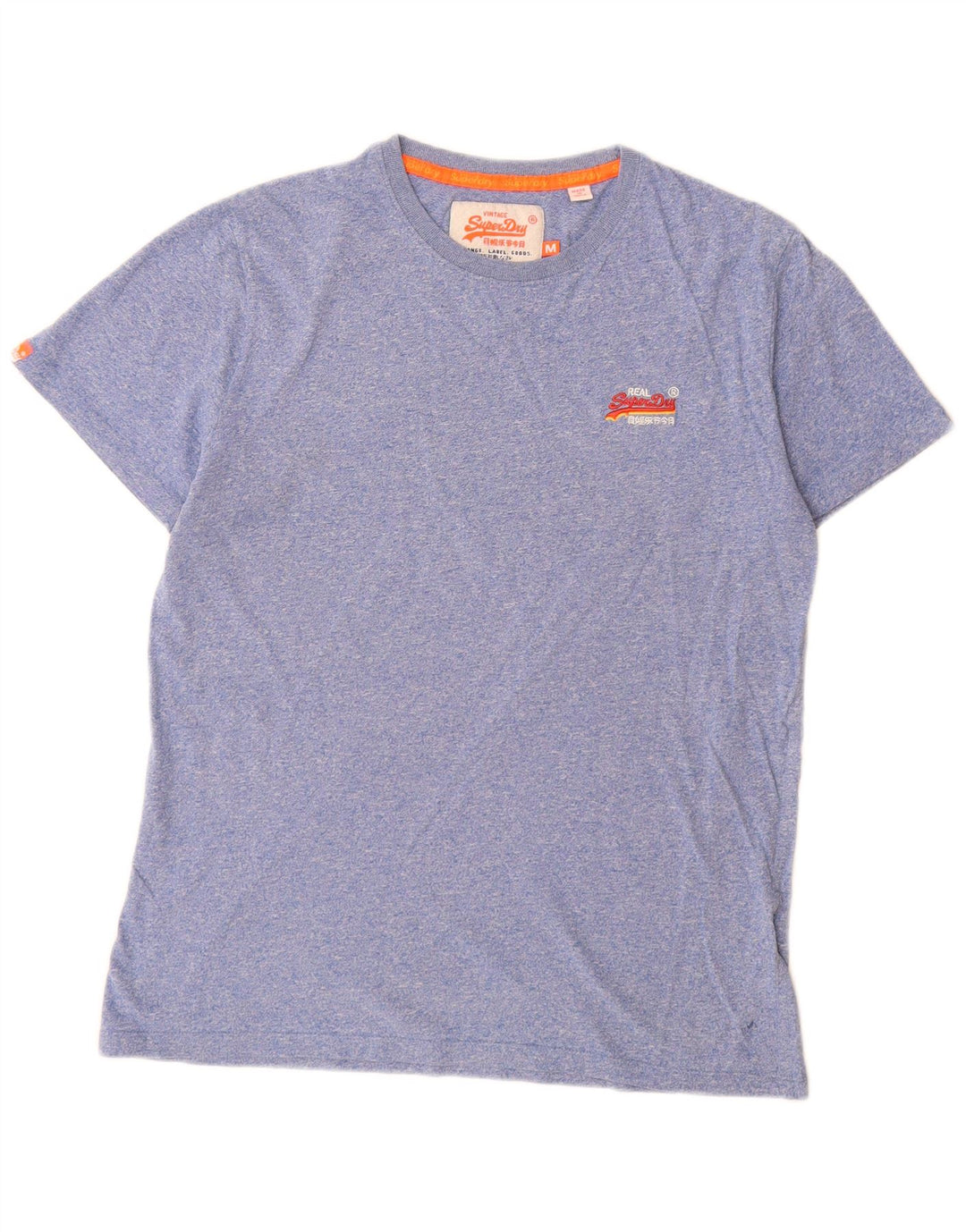 Tricou Superdry pentru bărbați Top Medium Blue Pete Bumbac