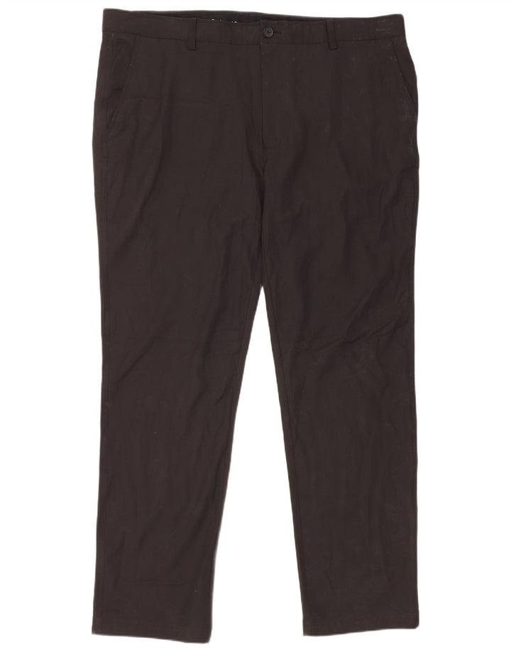 Pantaloni chino drepți Calvin Klein pentru bărbați L42 L33 Poliester negru