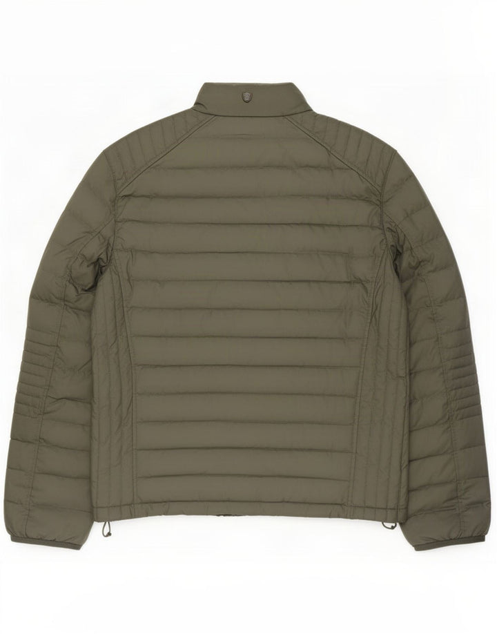 Jachetă căptușită pentru bărbați Massimo Dutti UK 40 Poliester kaki mare