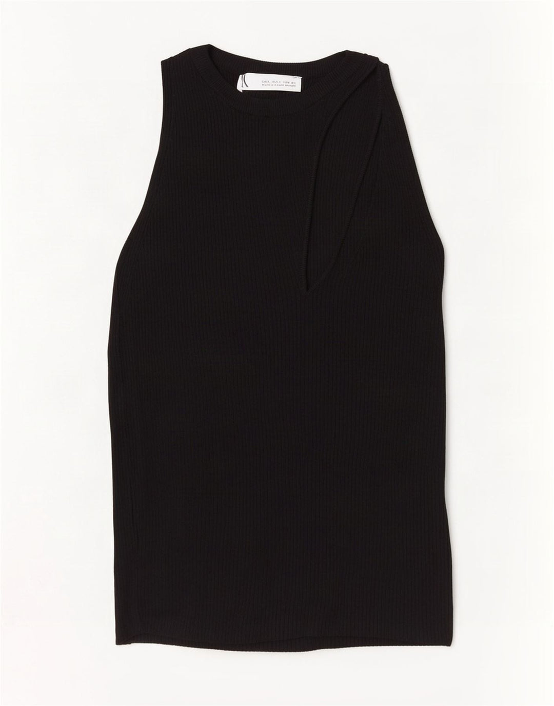 Vestă Crop Top pentru femei Zara UK 8 Small Black Viscose