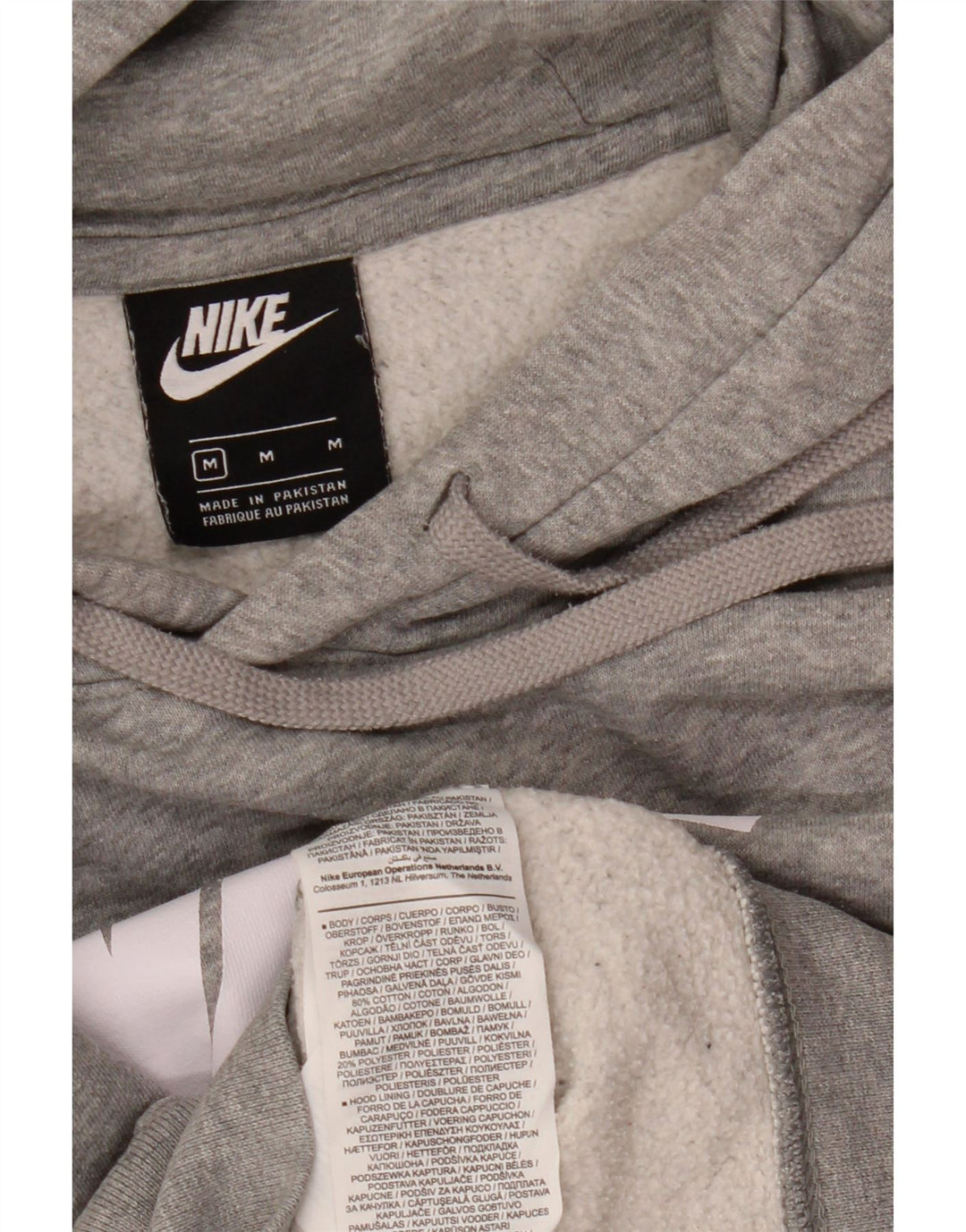 Pulover Nike Grafic pentru bărbați, bumbac, gri mediu